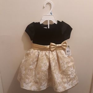 Black gold & white special editions dress